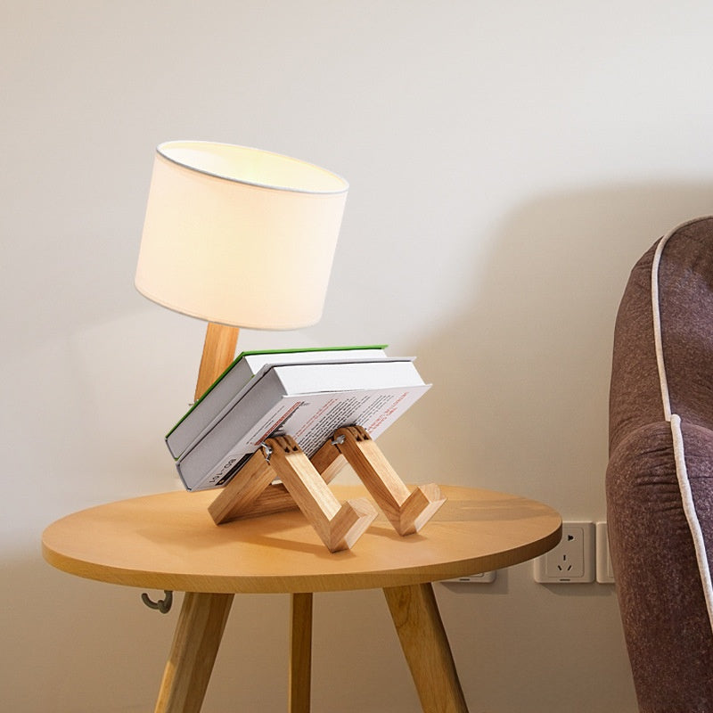Lampara con diseño, soporte, luz tricolor calida y fria