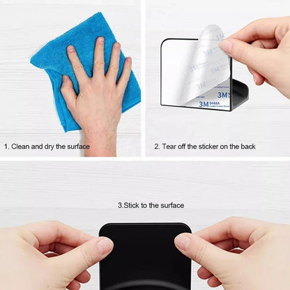 Soporte Universal para auriculares, colgador de montaje en pared de plástico adh