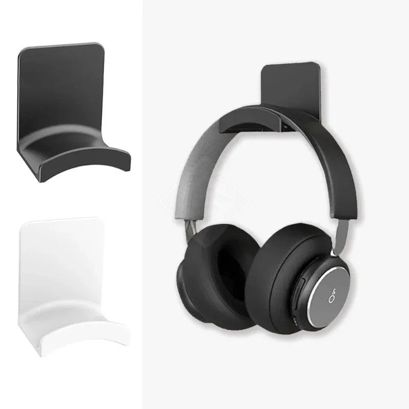Soporte Universal para auriculares, colgador de montaje en pared de plástico adh