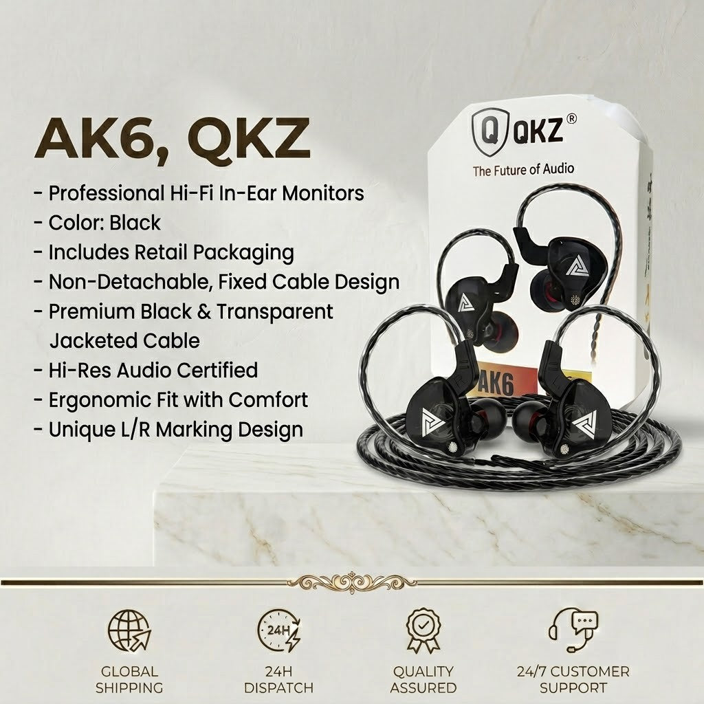 Audífonos QKZ para Juegos con Micrófono, Conector Universal de 3.5mm, Auriculare