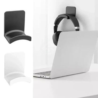 Soporte Universal para auriculares, colgador de montaje en pared de plástico adh