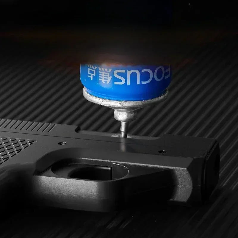 Encendedor Pistola Llama Jet Azul 2026 - Recargable con Clip y Guarda Cigarrillos