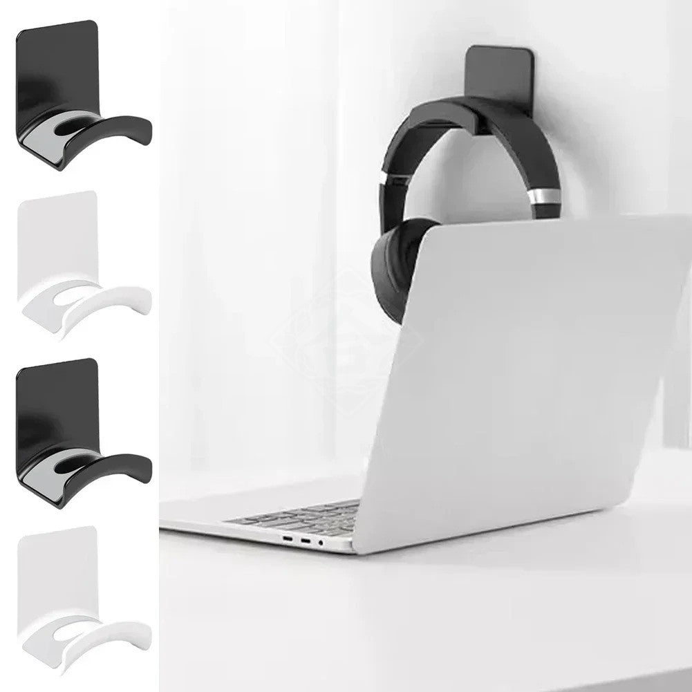 Soporte Universal para auriculares, colgador de montaje en pared de plástico adh